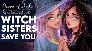 Witch Sisters Take You In  [Ft. @RedAutumnOwl] [Caring for you] [Comforting] [Cuddles] [Sleep aid]