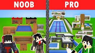 Best of Minecraft - NOOB VS PRO: MODERN HOUSE | Minecraft OMOCITY (Tagalog)