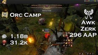 BDO | Orc Camp 31.2k (L2, Agris fever on 1/2 Orgs) | Awakening Berserker 296 Kutum