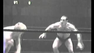 Johnny Valentine vs Antonino Argentina Tony Rocca 1950's professional wrestling match