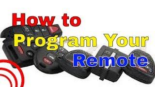 Program your 2007 or 2008 Cadillac SRX remote fob
