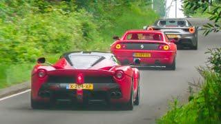 Supercars Accelerating!  LaFerrari, Aventador, GT4 RS, SLR McLaren, 488 Pista, 720S, 911R..