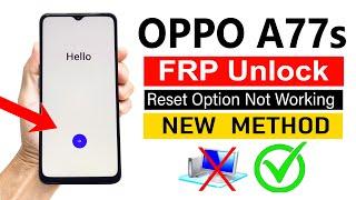 OPPO A77s (CPH2473) Google Account Bypass ANDROID 13 | Without pc - 100% Working