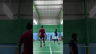 Badminton doubles game #badminton #ytshots #youtube #shots #shorts #trending #athlete #games #yt