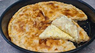 Pite me djath dhe vezë që shkrihet në goj - Ein sehr Leckere Pide mit käse und Eier