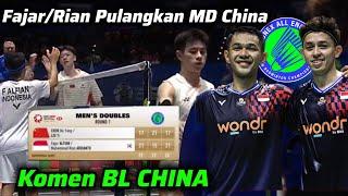 Komentar BL China usai Ganda Putranya Chen Boyang/Liu Yi Kalah Dari Fajar/Rian di R32 All England