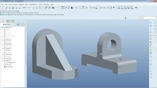 Pro Engineer Part Modeling Training Exercises for Beginners - 2