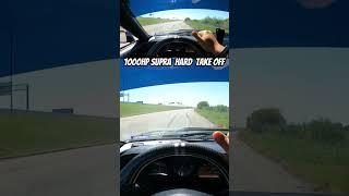 1000HP Supra Hard Take Off. MK4 Supra POV. #supra #2jz #shortsfeed #shortsvideo #mk4supra #mkivsupra