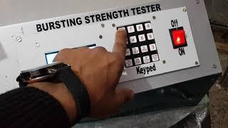 Bursting strength tester digital model