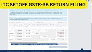 ITC SETOFF GSTR-3B RETURN FILING VERY EASY PROCESS