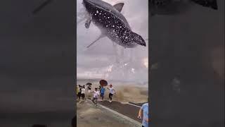 9 SEC CAUGHT ON CAMERA MEGALODON SHARK CAUGHT ON CAMERA #SHORTS