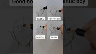 How to draw hair for anime boy (Pt 1) #shorts #draw