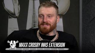 ‘I’m Loyal to the Core’: Maxx Crosby Signs Contract Extension To Stay a Raider | NFL