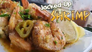 Jacked Up Shrimp | Weber Jumbo Joe | #COOKINGFORSMILES | Grilled Shrimp