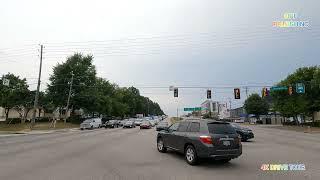 DRIVING ON CAPITAL BLVD AND HILLSBOROUGH ST RALEIGH NC [4K] JUNE 2022