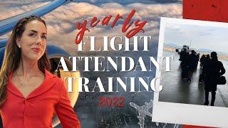 YEARLY FLIGHT ATTENDANT TRAINING AND A SURPRISE TRIP! - Life of a Canadian flight attendant ️