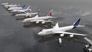 Top15 Largest Planes Length Comparison (3D)
