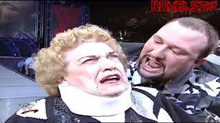 Bubba Ray Dudley Powerbombs Mae Young off the stage | March 13, 2000 Raw