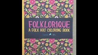 Folklorique - A Folk Art Coloring Book flip through