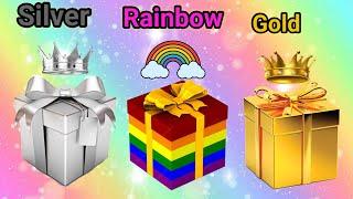 Unique Shalu PRESENTE SURPRESA RAINBOW  CHOOSE YOUR GIFT RAINBOW vs SILVER vs GOLD #uniqueshalu