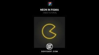 Neon packman in Figma by Sovisart #Shorts