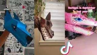 Dragon Puppet Crafts | Paper Dragon TikTok Compilation #33