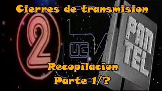 Recopilacion cierres de transmisiones tv Latinoamericana