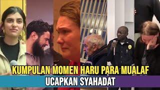 Lihatlah Momen Haru Mualaf Ikrarkan Syahadat