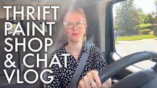 HANG OUT AND TALK, THRIFT, SHOP, AND PAINT WITH ME VLOG