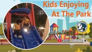 Kids Enjoying At The Park-Cad Officer Lma