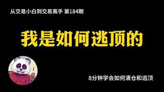 【第184期】8分钟教会你我是如何逃顶的 | 清仓 | 逃顶 | 抄底逃顶 | 利润最大化