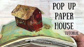 Pop Up House for your Junk Journal | Tutorial