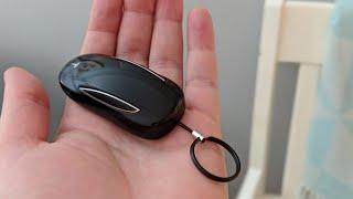 Install a lanyard keyring on model X FOB