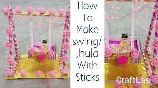 #Janamashtmi #Jhula Making Idea With Sticks For Heavy Laddu Gopal | #CraftLas