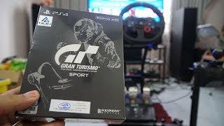 Gran Turismo Sport Limited Edition Unboxing and Video Test Audi R8 LMS with Logitech G29