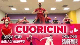 CUORICINI | SANREMO 2025 | Coma Cose | BALLI DI GRUPPO | con TUTORIAL | Andrea Stella| SOCIAL DANCE