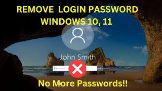 Cancel Login Password Windows 10 | Delete Windows 10 Login Password | Disable Password Sign In 2024