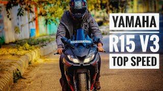 YAMAHA R15v3 || Top speed || Rishitosh Rana