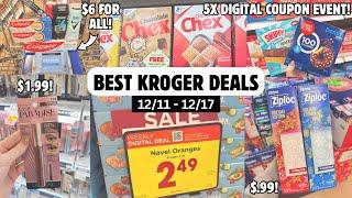 BEST KROGER DEALS | 5X DIGITAL COUPON EVENT | 40 ALL DIGITAL DEALS TO SAVE MONEY | 12/11 - 12/17