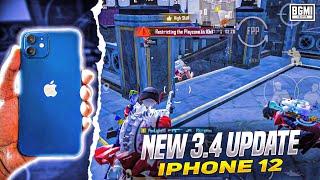 IPHONE 12 BGMI NEW 3.4 UPDATE GAMEPLAY | IPHONE 12 BGMI / PUBG TEST IN 2024 ?