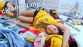 CLEANING MY MESSY ROOM AT 2AM | (VI) | maiphammy