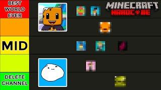 I RANKED Every Minecraft Hardcore YOUTUBER! (Tier List)