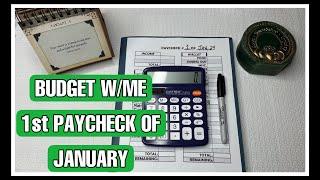 Budget With Me️/1st Paycheck of January/Single Mom/Ep. 382