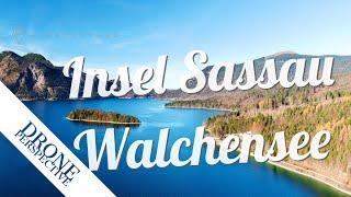 Insel Sassau im Walchensee | Drone video in 4K