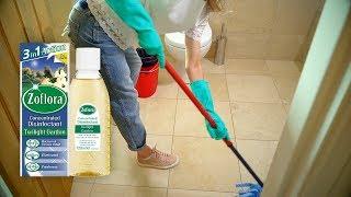 THE SECRET TO SPARKLING BATHROOM FLOORS | Cleaning your tiles with Zoflora