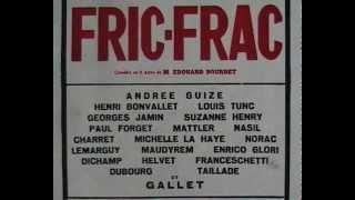 "FRIC-FRAC" Edouard Bourdet (1936 ) Arletty & Michel Simon