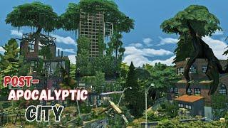 Post-Apocalyptic City  reclaimed by nature  The Sims4 Stop Motion Build +++ NO CC +++