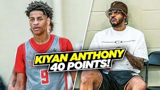 Kiyan Anthony goes INSANE & Drop 40 Pts In Front Of Melo! | Peach Jam Day 3 Recap!