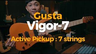 รีวิว Gusta Vigor-7 กีต้าร์ 7 สาย Pickup Active | SuperFrame66