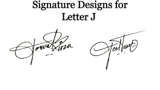 How to design your own amazing signature | How to create your own signature | J signature style